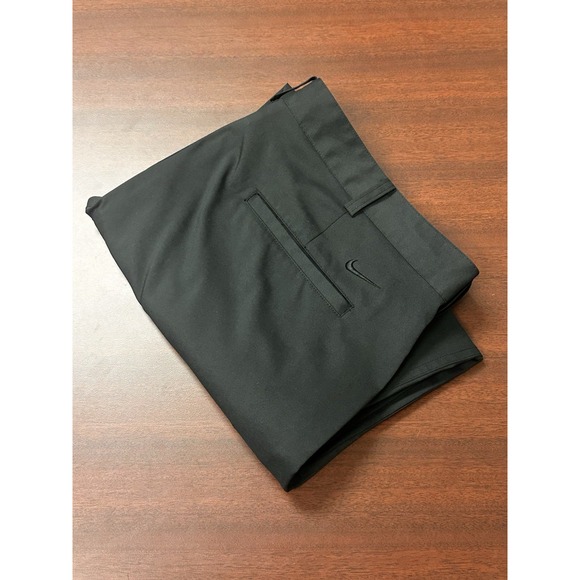 Nike Golf Dri-Fit‎ Pants Mens Size 38x32 Standard Fit Chino Black Sports Active - Picture 1 of 7